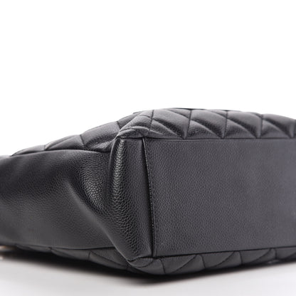 Chanel Caviar Quilted Petit Shopping Tote PST Black 6 of 9