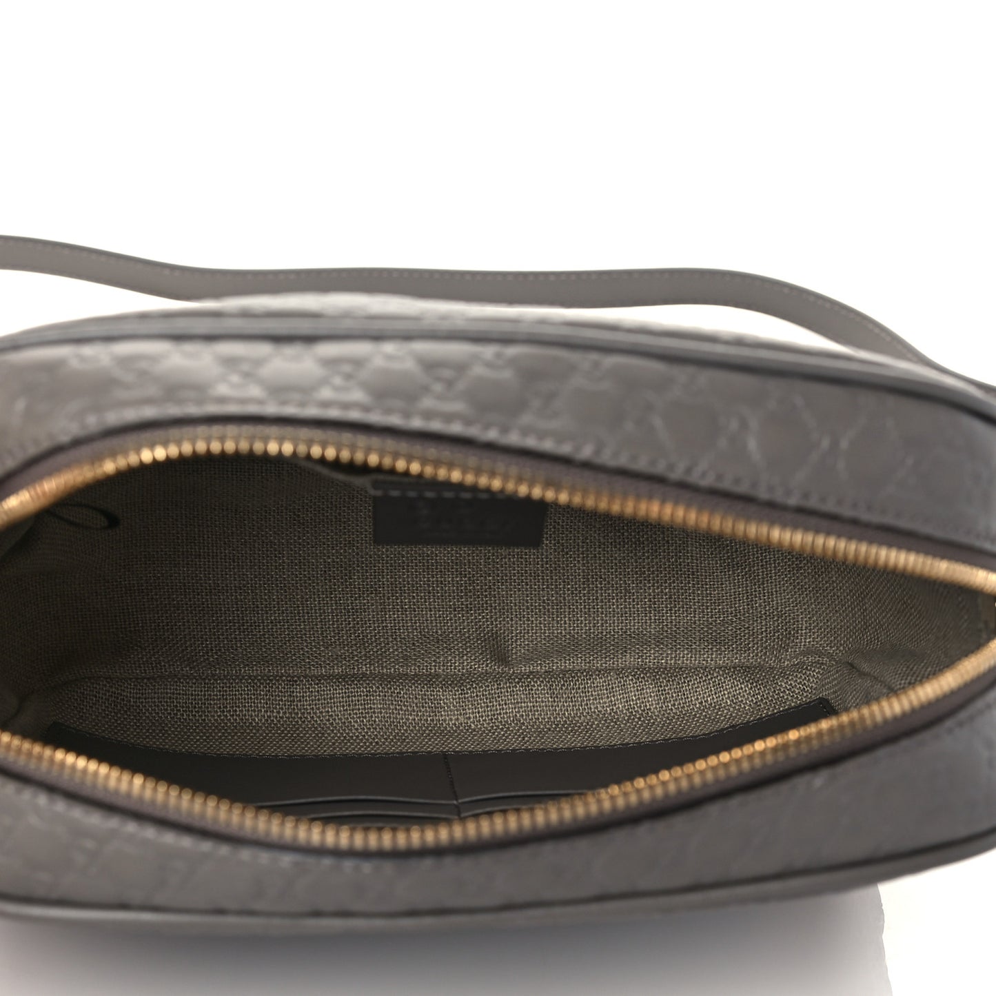 Microguccissima Mini Bree Messenger Bag Grey