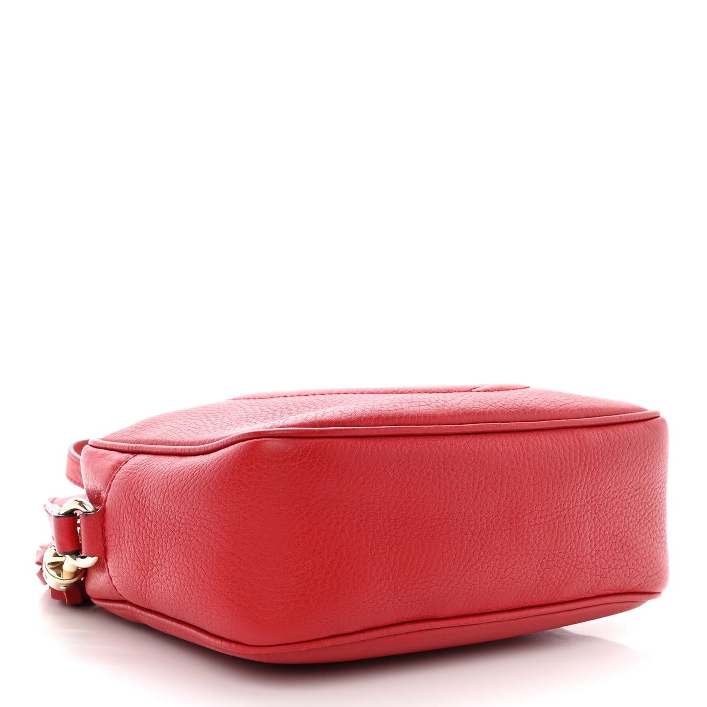 Pebbled Calfskin Small Soho Disco Bag Tabasco Red
