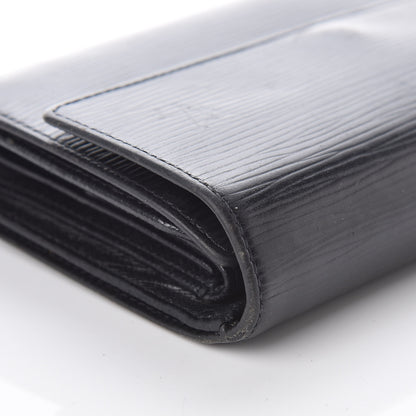 Louis Vuitton Epi Porte Tresor Etui Papiers Wallet Black 15 of 16