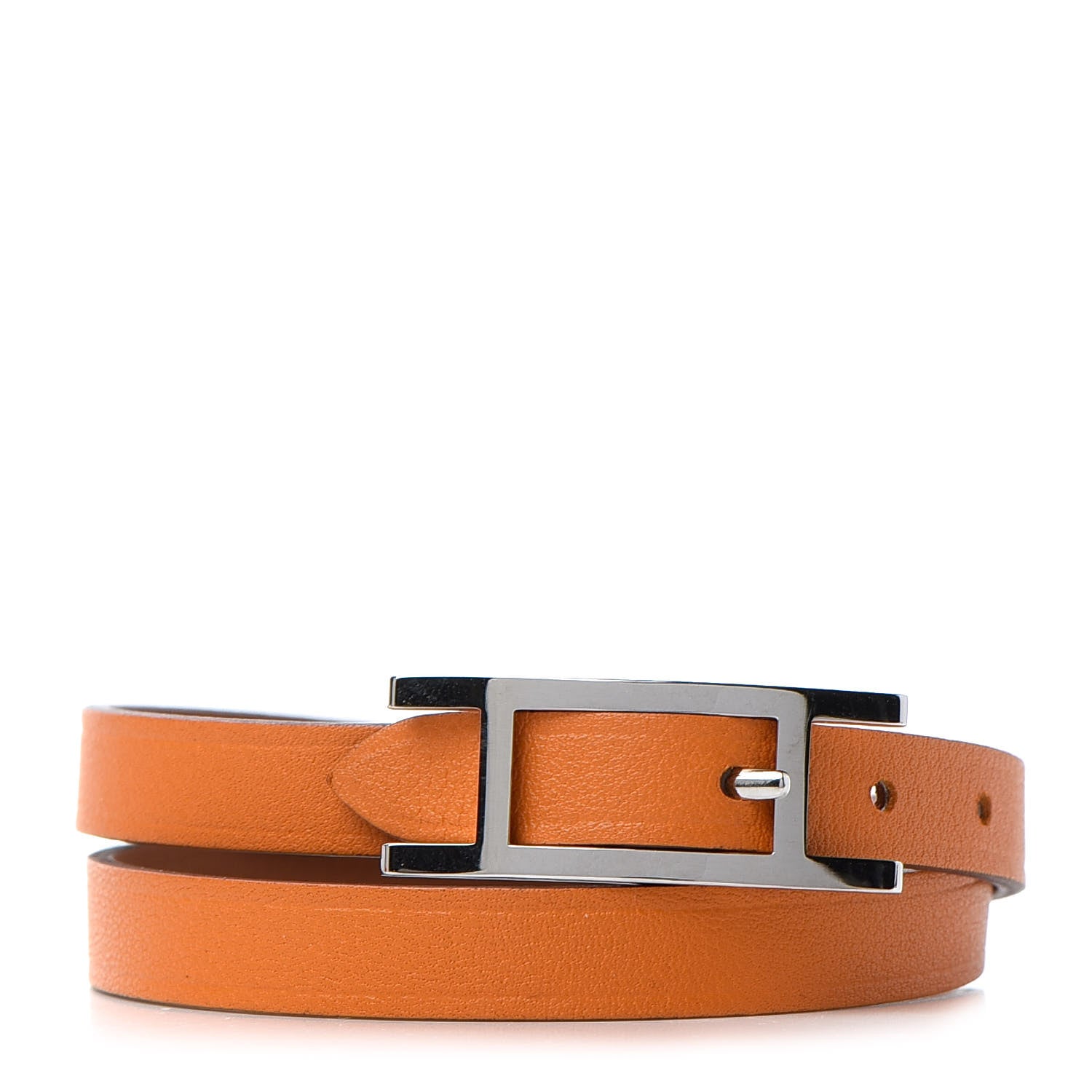 Hermes Swift Behapi Double Tour Bracelet Orange 1 of 5
