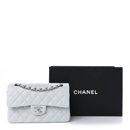 Chanel Caviar Quilted Small Double Flap Light Blue 11 of 11