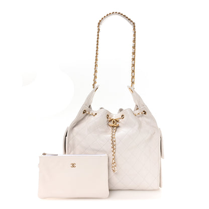 Chanel Caviar Quilted Medium Chanel 25 Handbag White 3 of 11