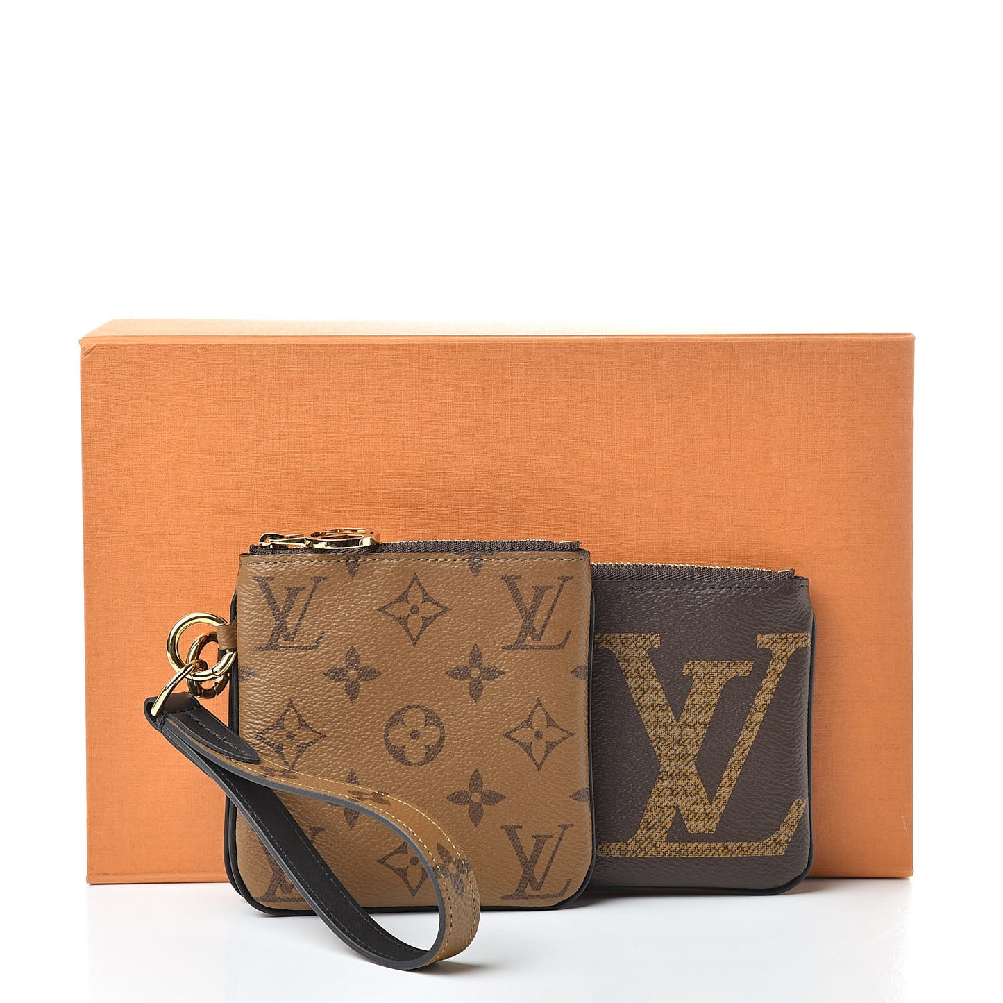 Reverse Monogram Giant Trio Pouch