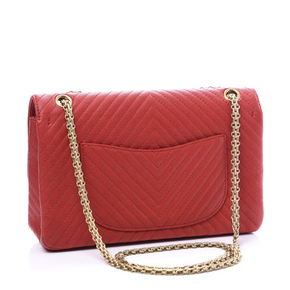 Chanel Sheepskin Chevron 2.55 Reissue 226 Flap Red 2 of 13