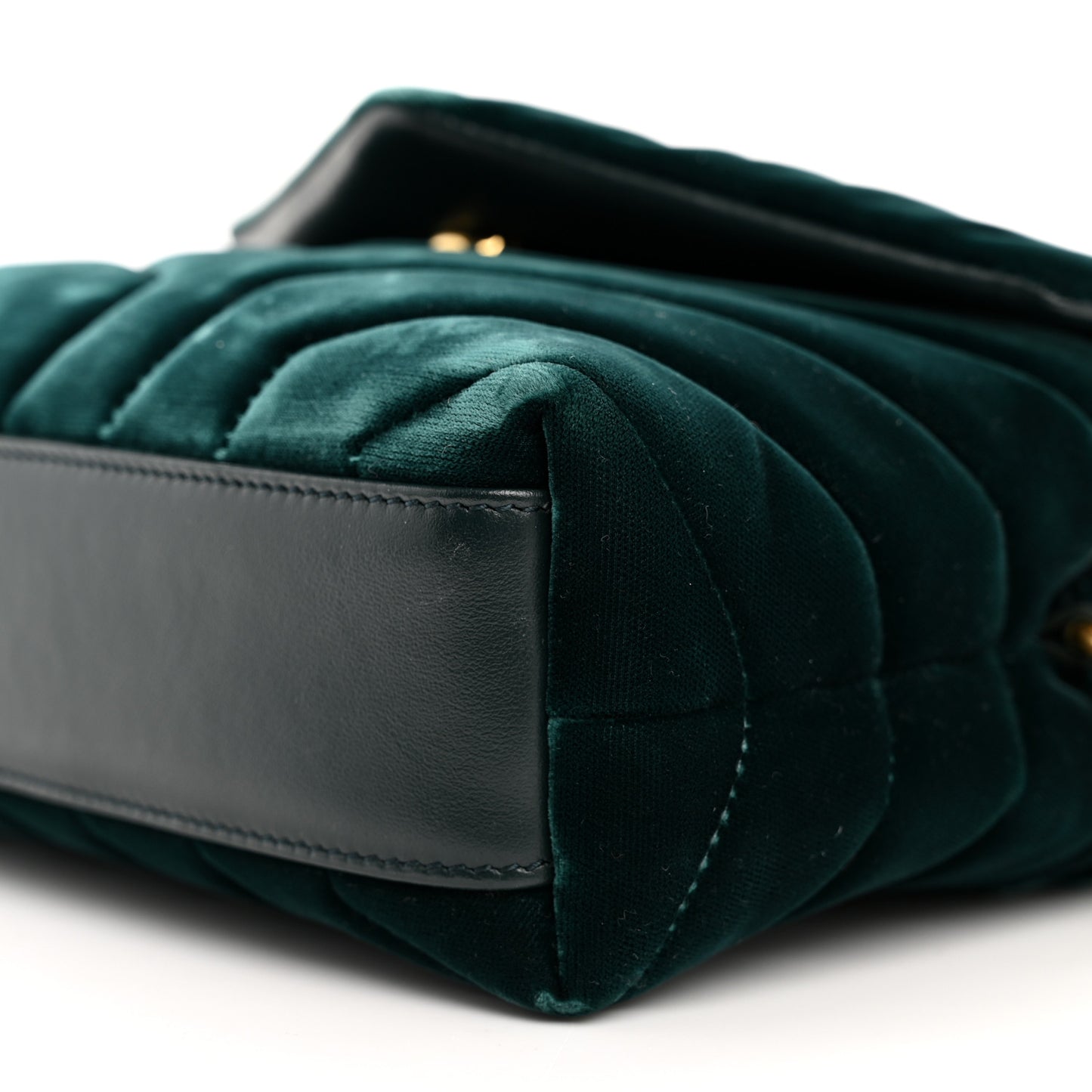 Velvet Y Quilted Monogram Toy Loulou Chain Satchel Dark Ottanio