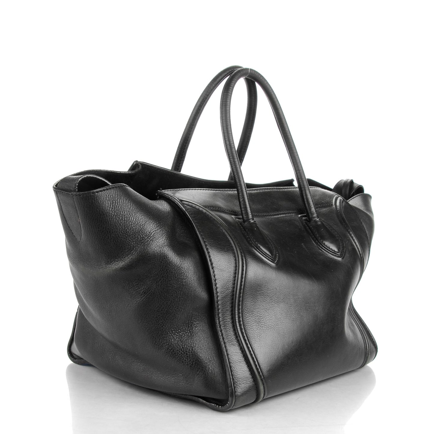 Supple Calfskin Medium Phantom Luggage Black