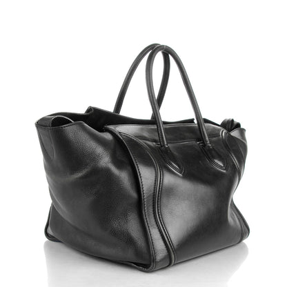 Celine Supple Calfskin Medium Phantom Luggage Black 3 of 10