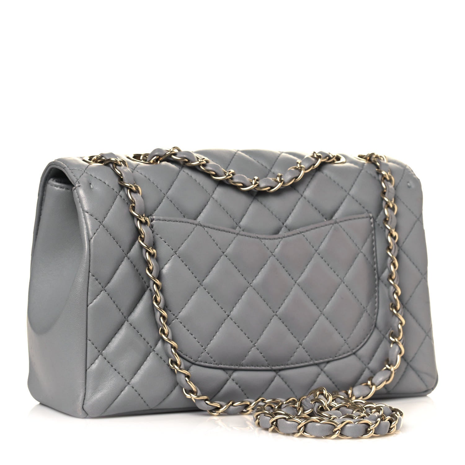 Chanel Lambskin Quilted Medium Mademoiselle Chic Flap Gris 3 of 16