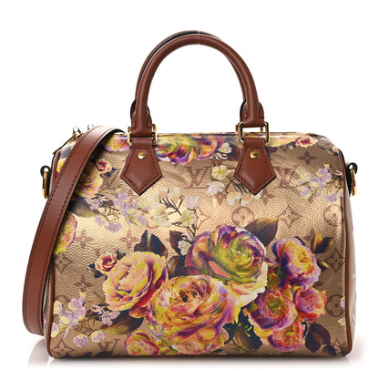 Louis Vuitton Metallic Monogram LV Garden Speedy Bandouliere 25 Gold 1 of 9