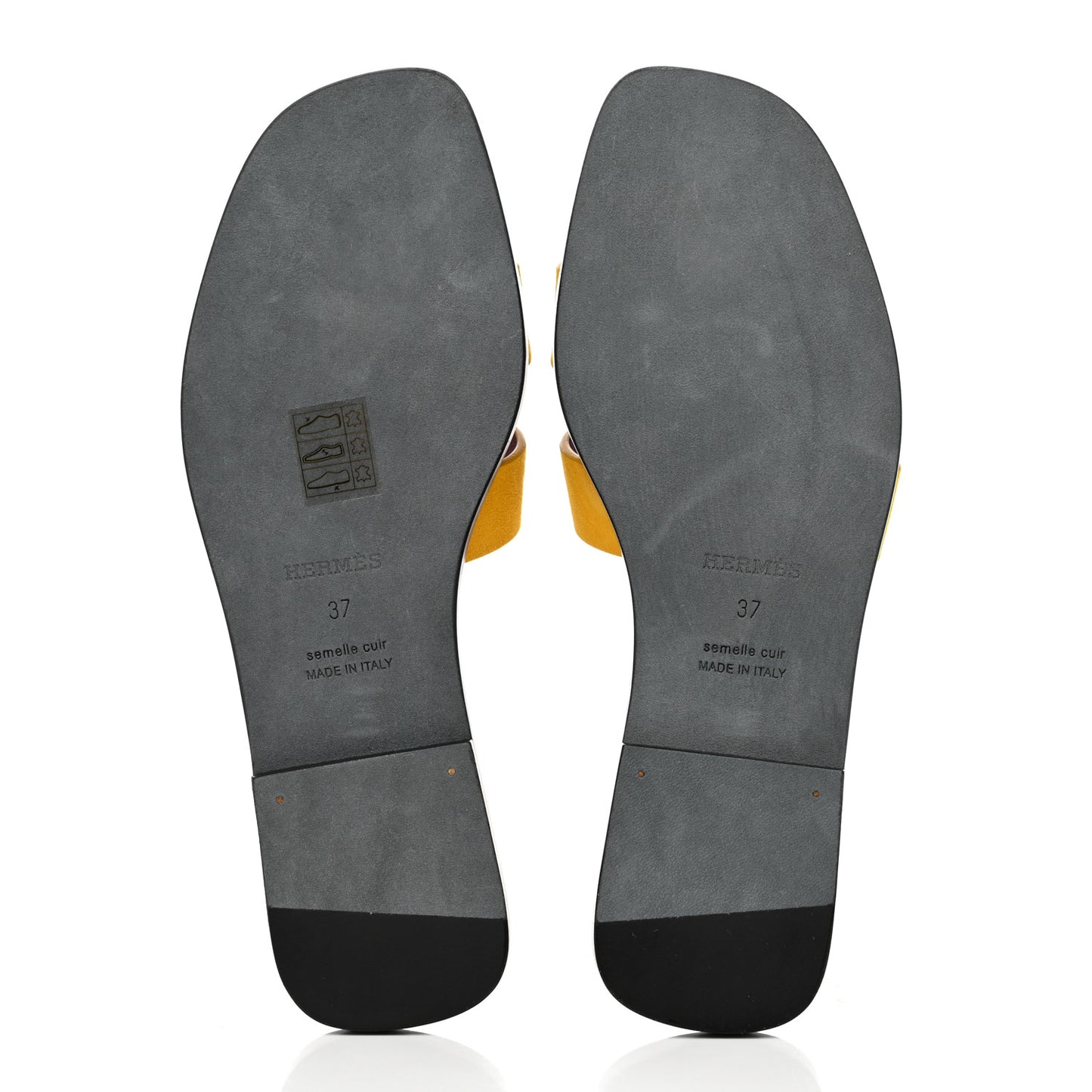 Suede Goatskin Oran Sandals 37 Jaune Topaze 37 Jaune Topaze