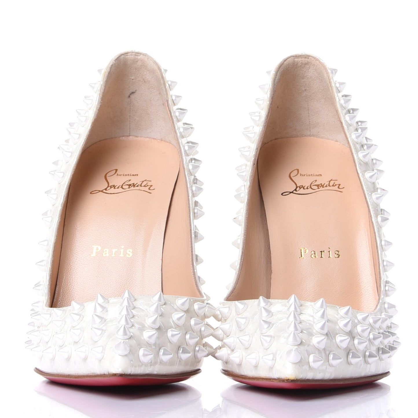Patent Follies Spikes 100 Pumps 39 White