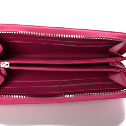 Chanel Caviar Quilted Large Gusset Zip Around Wallet Pink 5 of 13