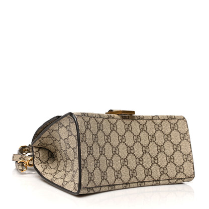 Balenciaga X GUCCI GG Supreme Monogram Small Hourglass Top Handle Bag Beige Ebony 4 of 11