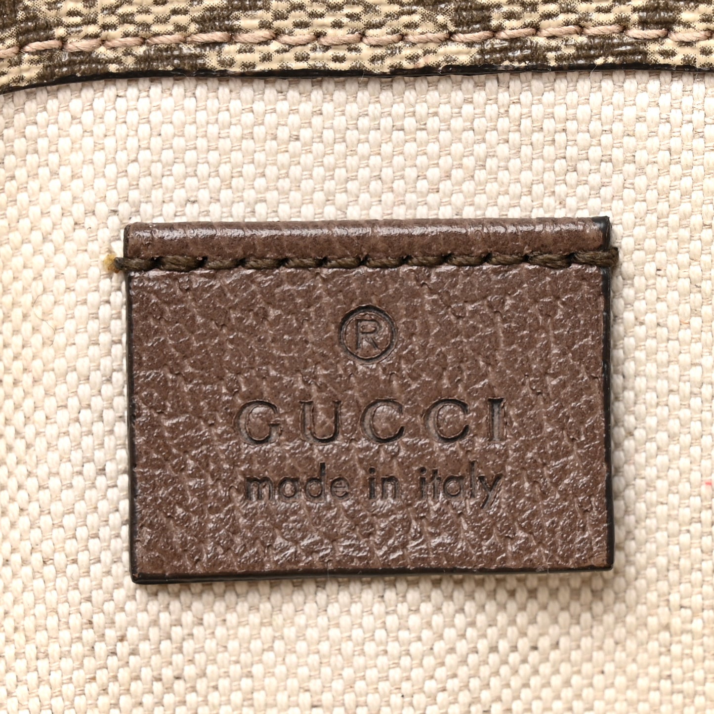 GG Supreme Monogram Neo Vintage Web Belt Bag Brown