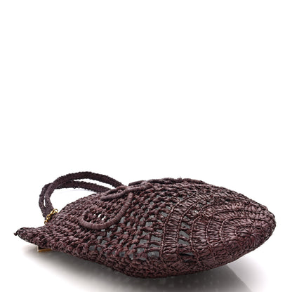 Chloe Raffia Small Summer Banana Tote Kohl Brown 4 of 9