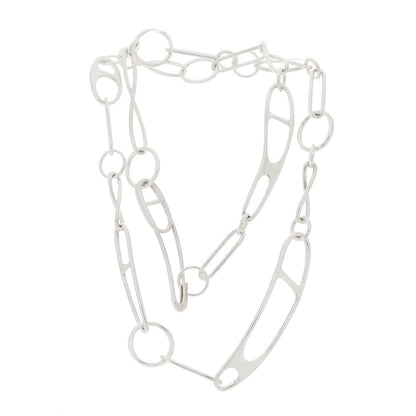 Hermes Sterling Silver Chaine d'Ancre Punk Necklace ST 2 of 4