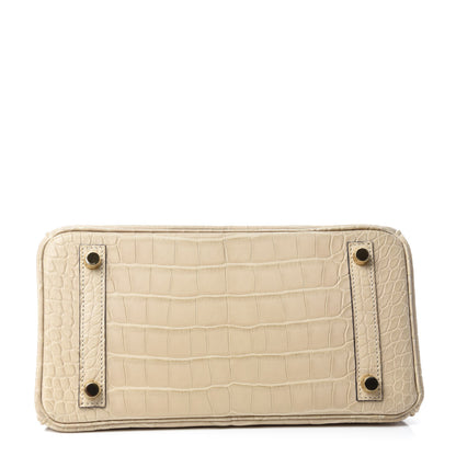 Hermes Matte Alligator Birkin 25 Trench 6 of 34