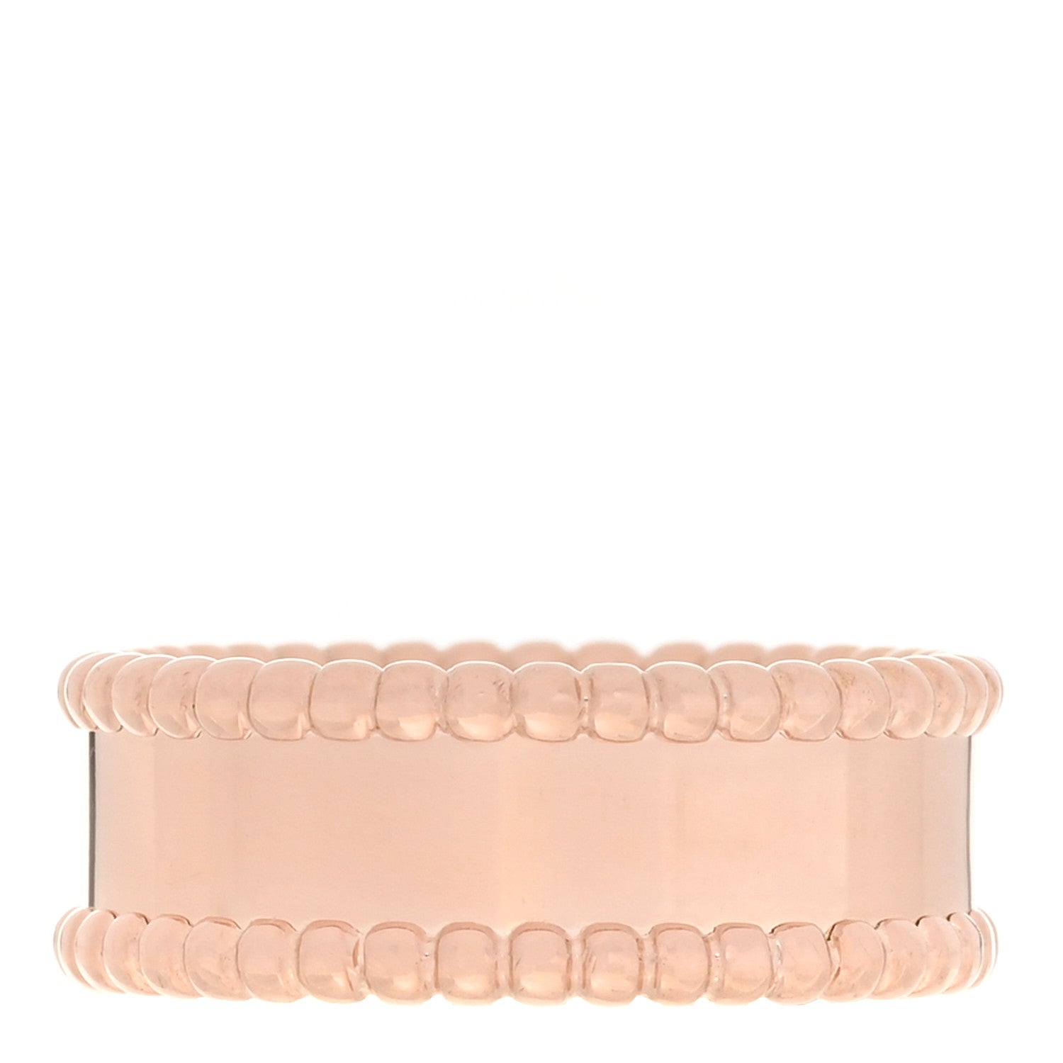 Van Cleef & Arpels 18K Rose Gold Perlee Signature Ring 57 8 3 of 5