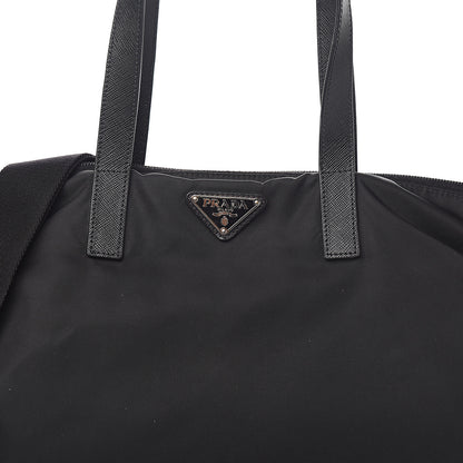 Prada Tessuto Nylon Saffiano Tote Black 9 of 9