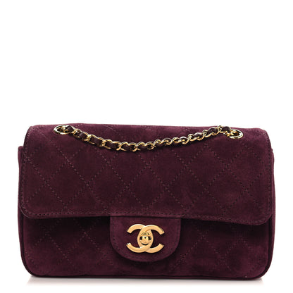 Chanel Suede Calfskin Mini Souplissimo Flap Burgundy 1 of 11