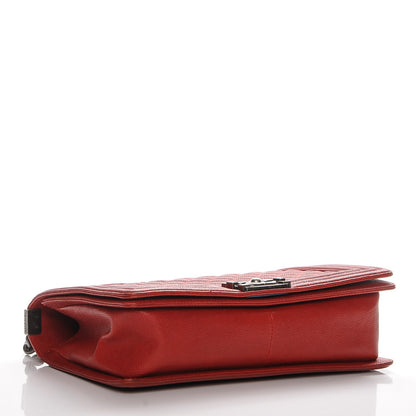 Chanel Caviar Quilted New Medium Boy Flap Red 4 of 7