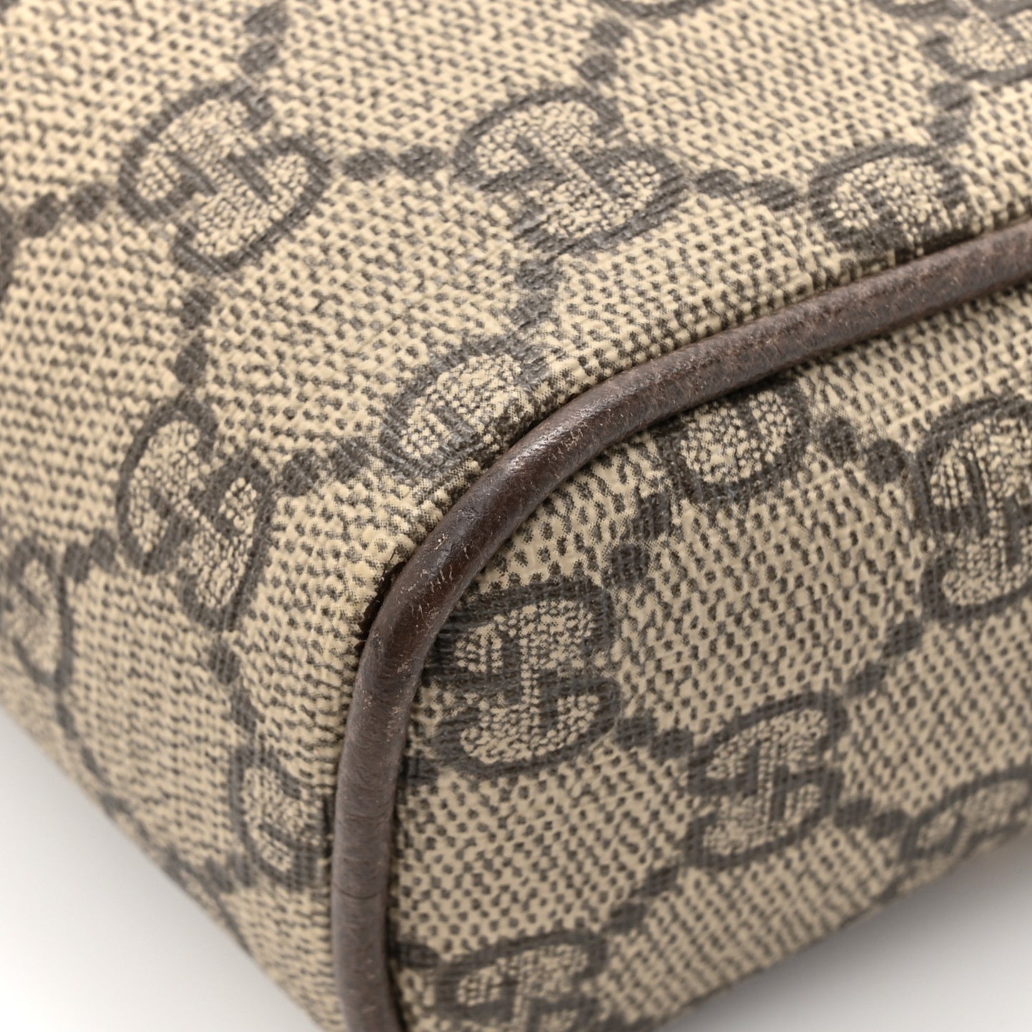GG Supreme Monogram Web Small Ophidia Belt Bag 95 38 Dark Brown