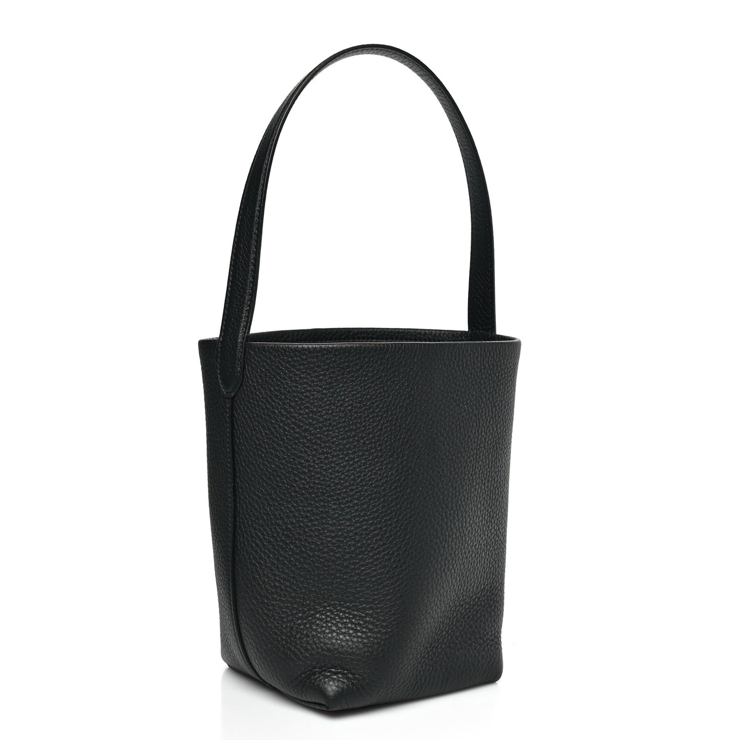 Grained Calfskin Small N/S Park Tote  Black