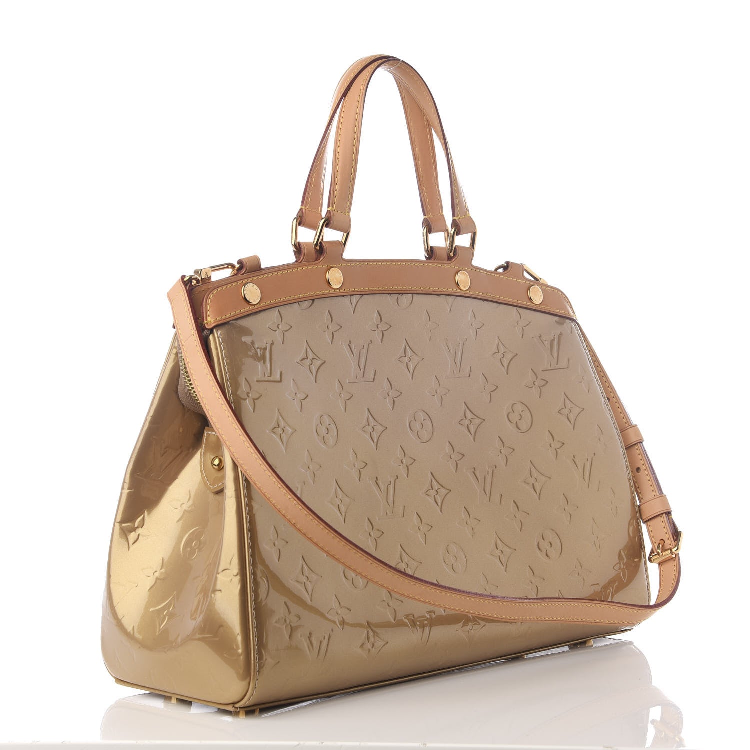 Louis Vuitton Vernis Brea MM Beige Poudre 2 of 8