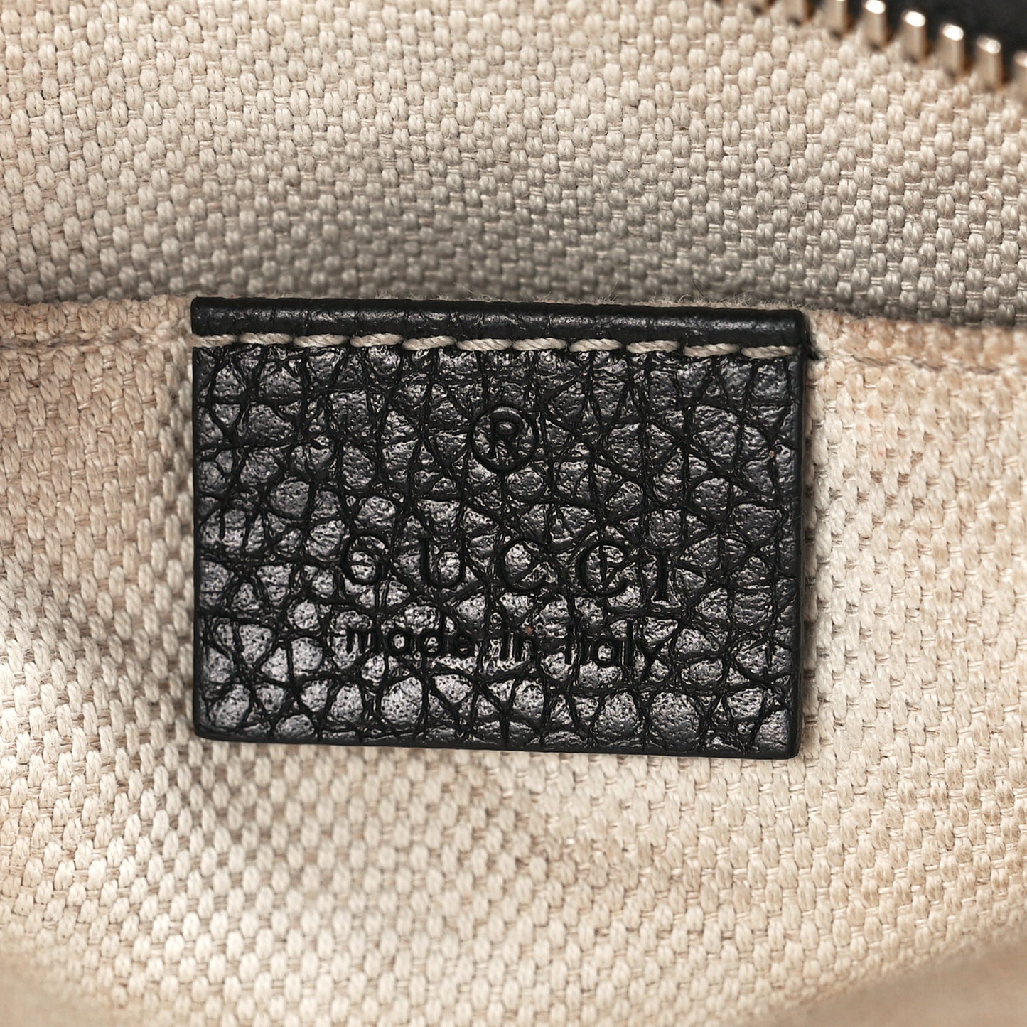 Pebbled Calfskin Small Soho Disco Bag Black