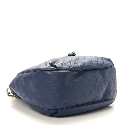 Gucci Guccissima Medium Emily Hobo Blue 4 of 9