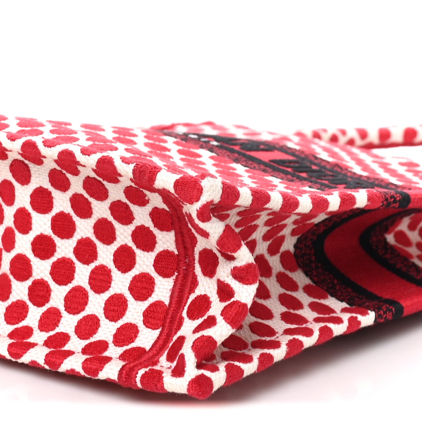 Canvas DiorAmour Dots Vertical Book Tote Red
