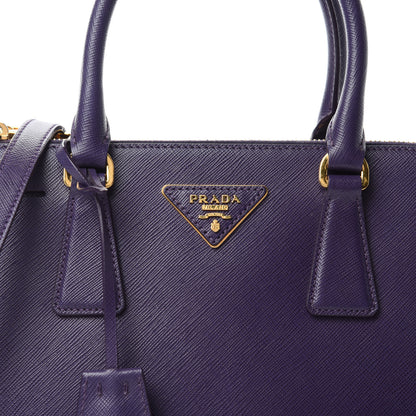 Prada Saffiano Lux Mini Galleria Double Zip Tote Uva 11 of 11