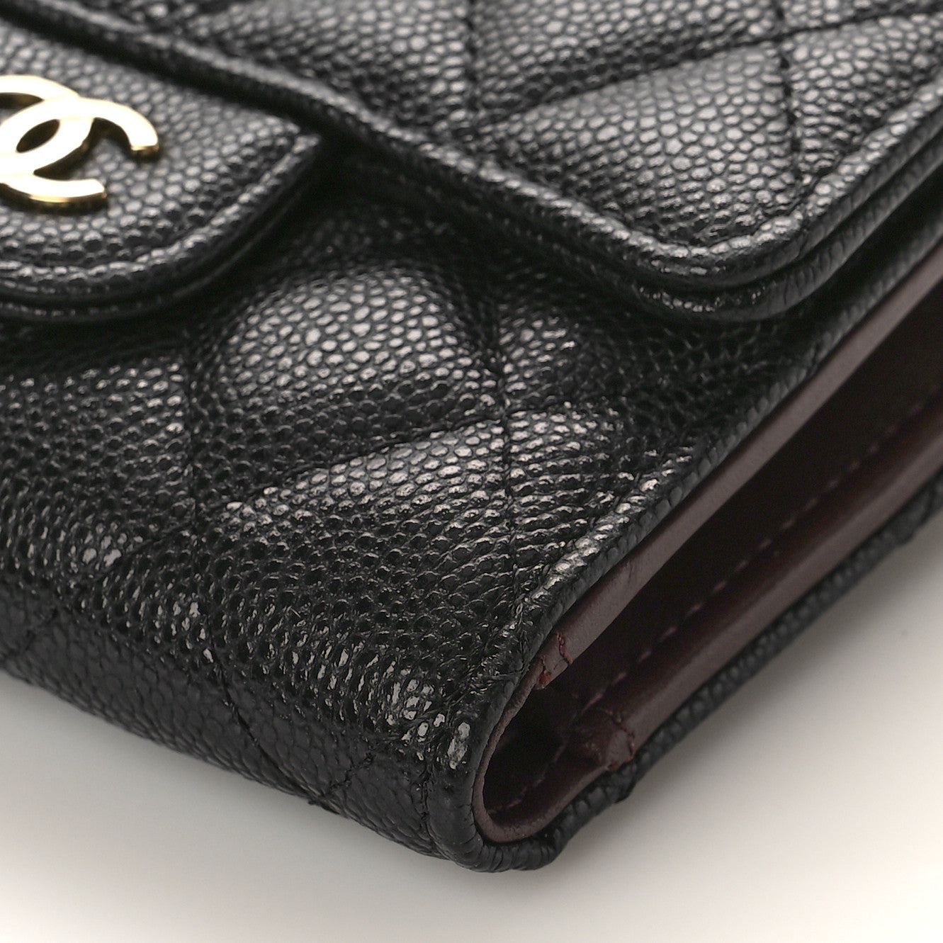 Chanel Caviar Quilted Compact Flap Wallet Black 9 of 9