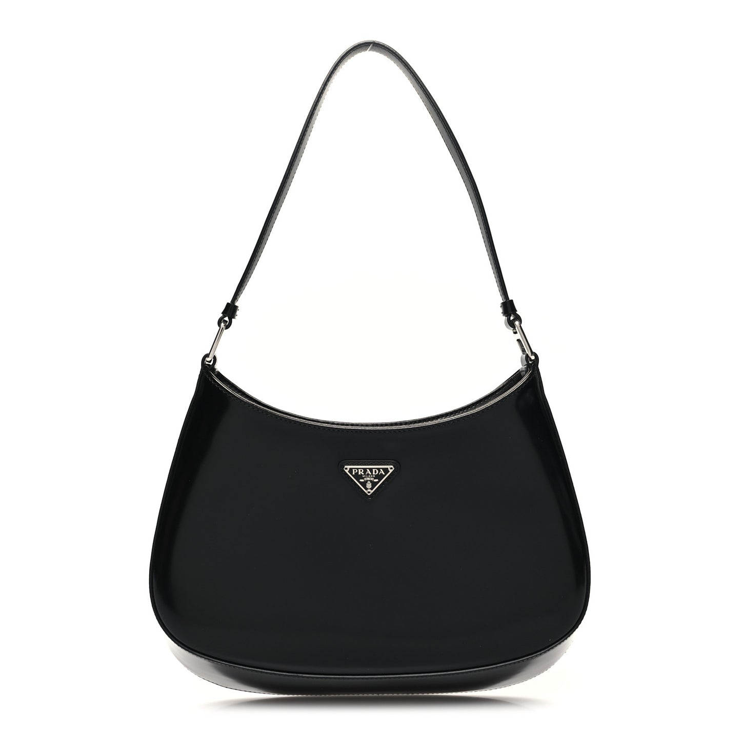 Spazzolato Cleo Shoulder Bag Black
