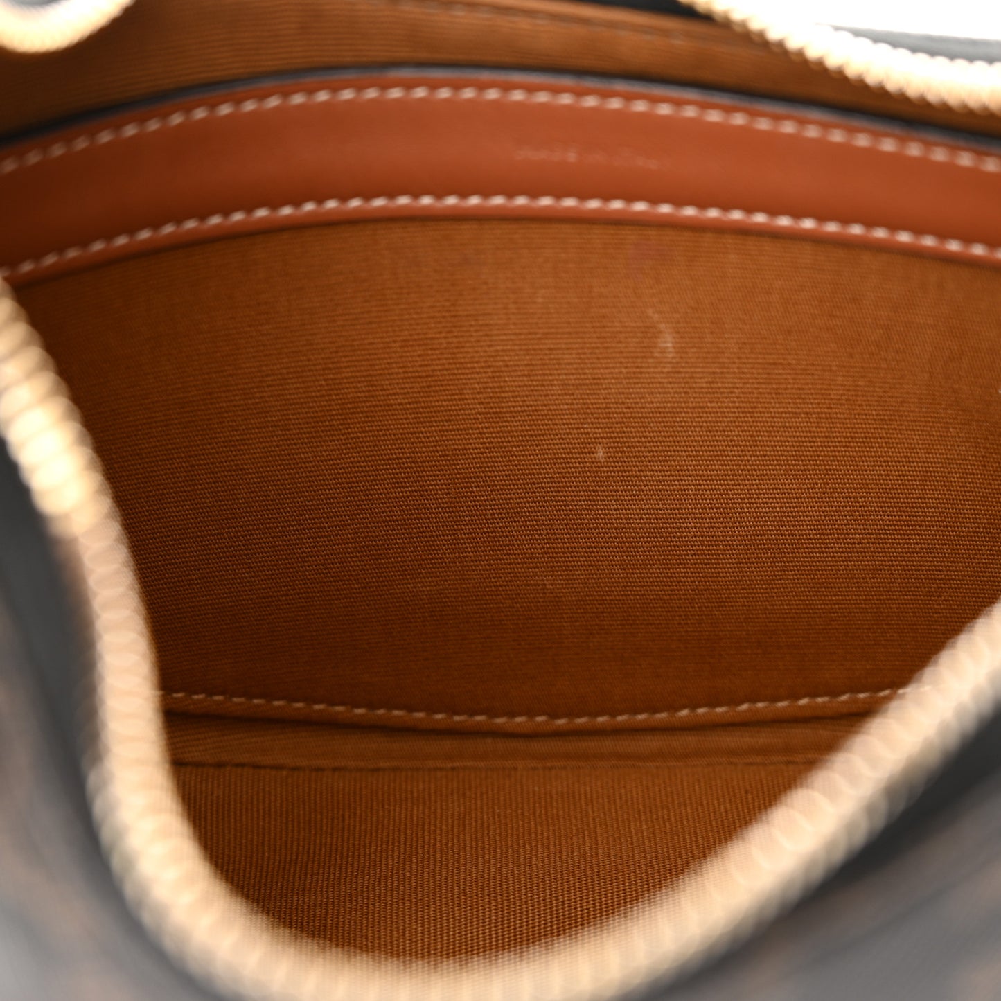 Triomphe Canvas Calfskin Ava Shoulder Bag Tan
