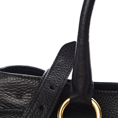 Prada Vitello Daino Tote Black 9 of 12