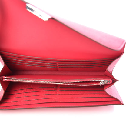 Hermes Epsom Constance Long Wallet Rose Extreme 5 of 10