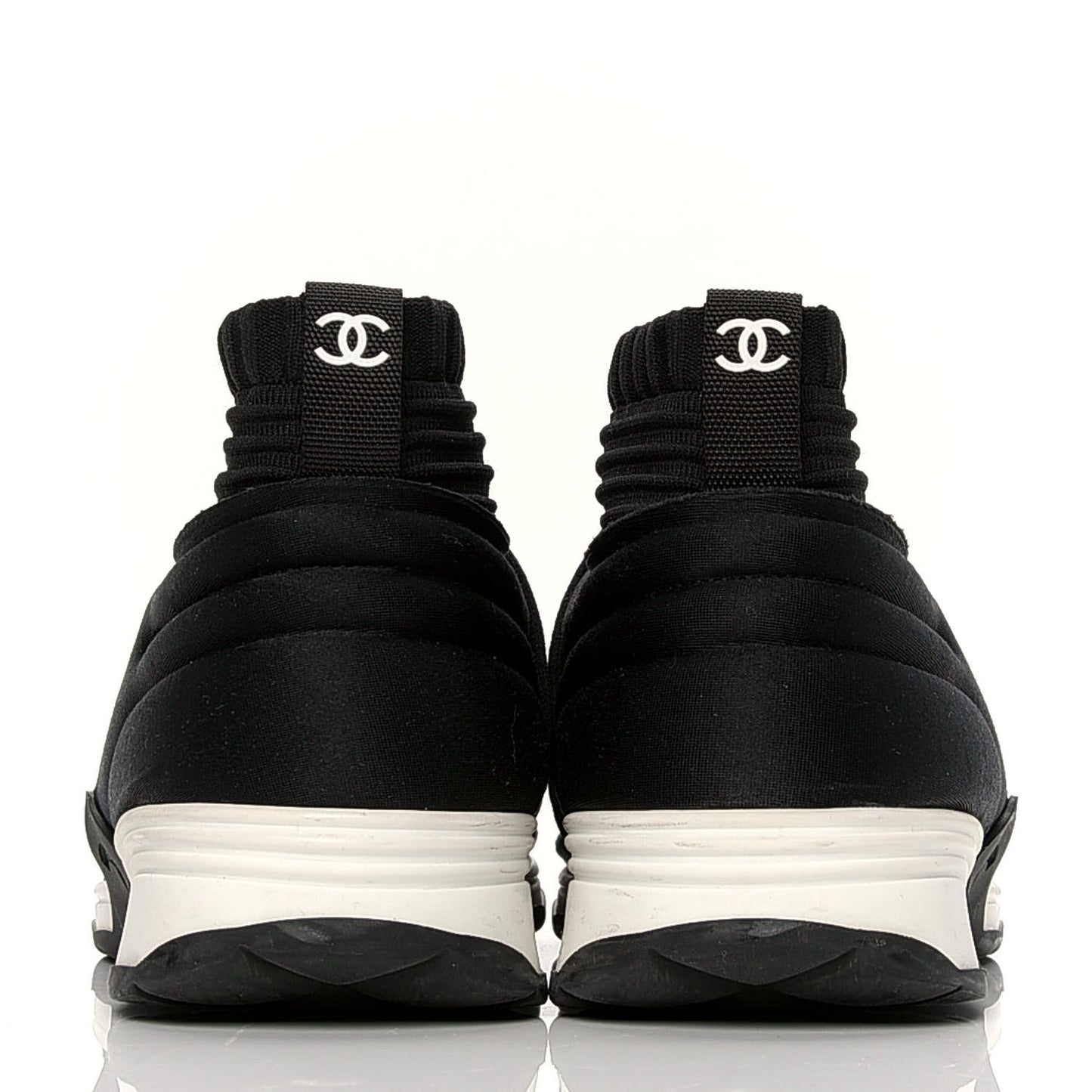 Stretch Fabric CC Sneakers 35.5 Black