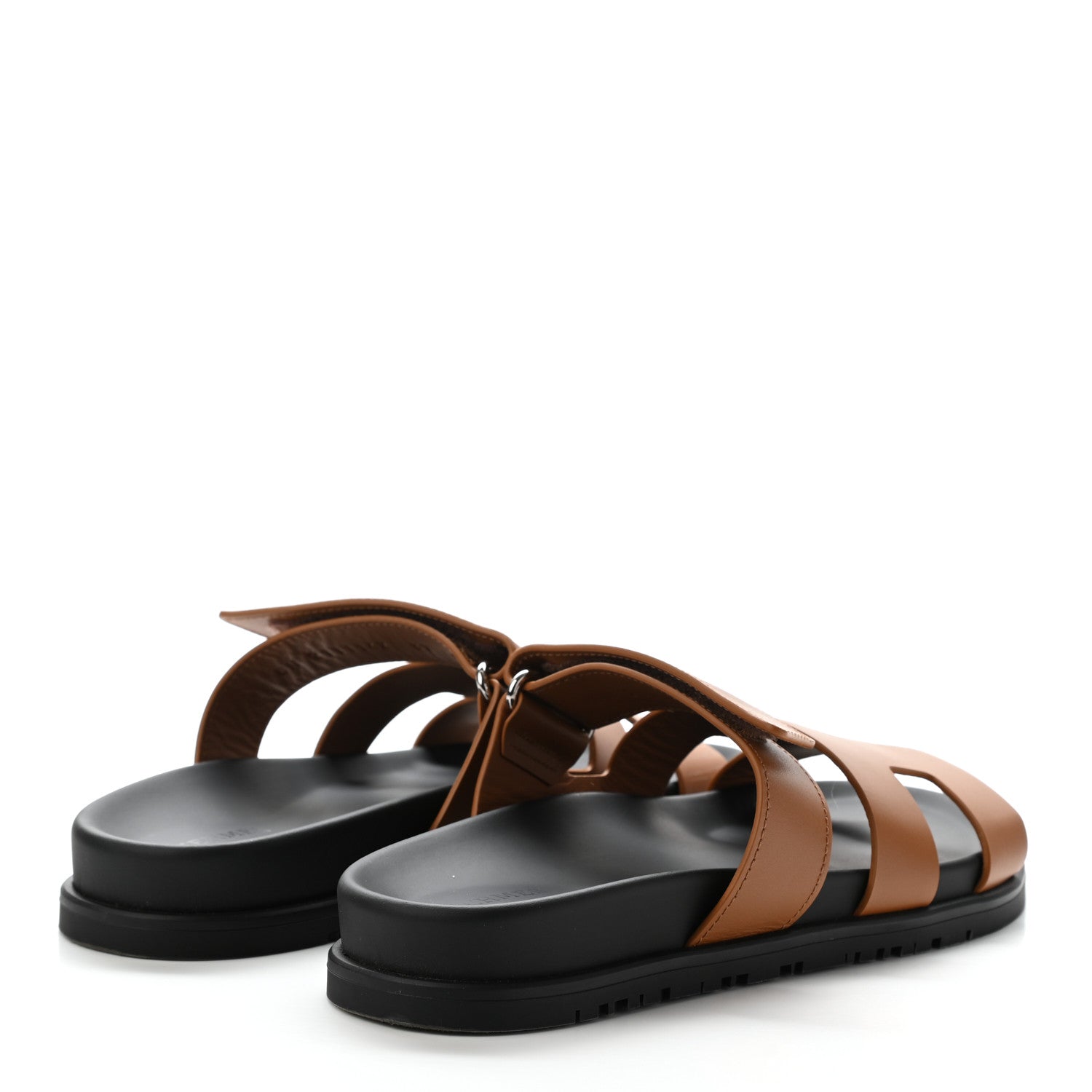Hermes Calfskin Womens Chypre Sandals 37 Naturel 4 of 10