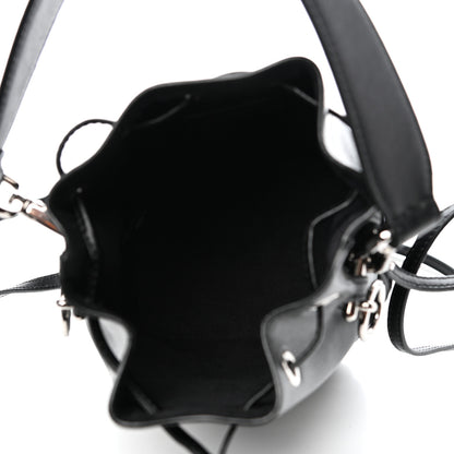 Fendi Vitello Liberty Velvet F is Fendi FF Bi-Color Mini Mon Tresor Bucket Bag Black Fango 5 of 12