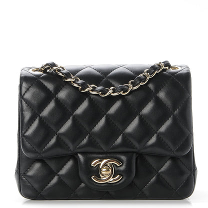 Chanel Lambskin Quilted Mini Square Flap Black 1 of 7