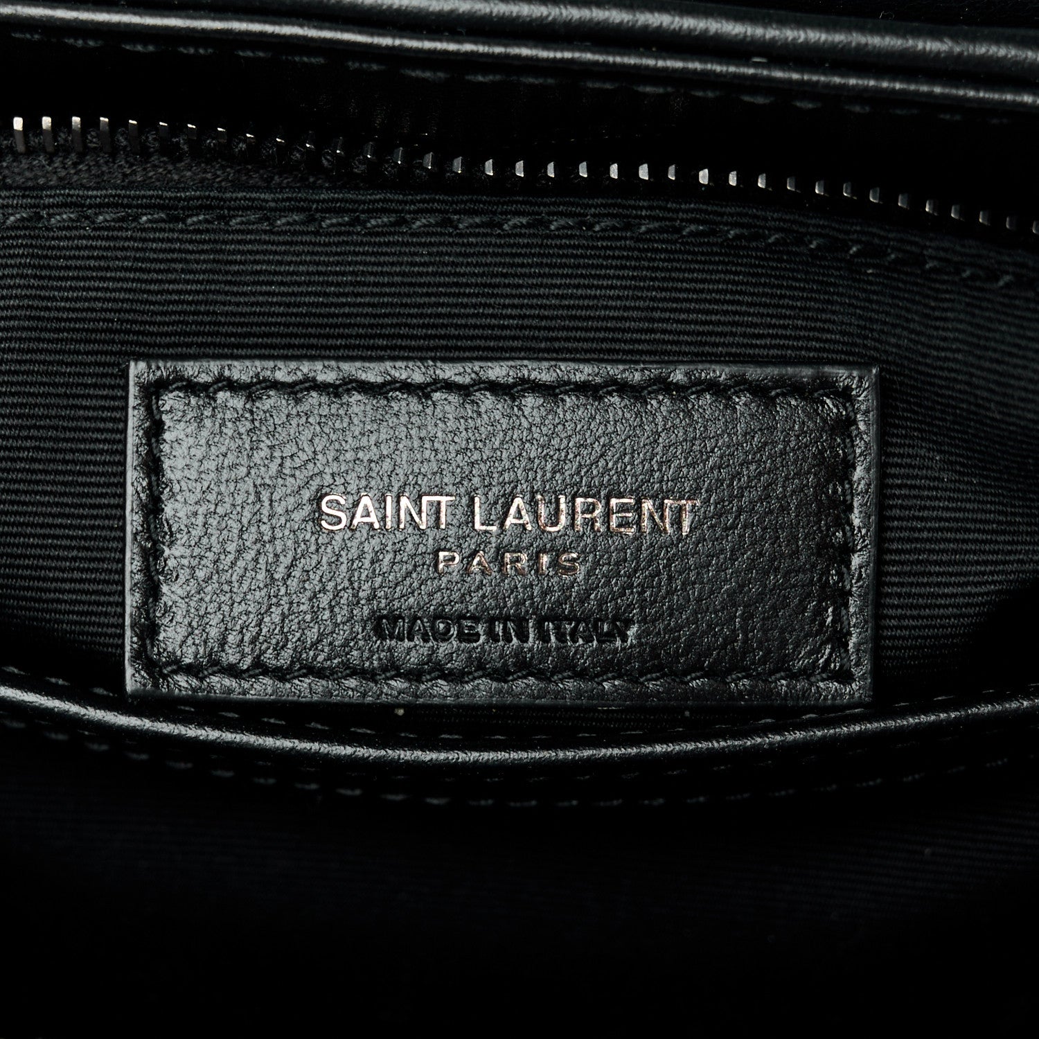Saint Laurent Calfskin Y Quilted Monogram Monochrome Toy Loulou Crossbody Bag Black 7 of 11
