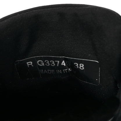 Chanel Fabric Calfskin Suede CC Sneakers 38 Black 8 of 14