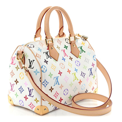 Louis Vuitton LV X TM Monogram Multicolor Speedy Bandouliere 25 White 3 of 10