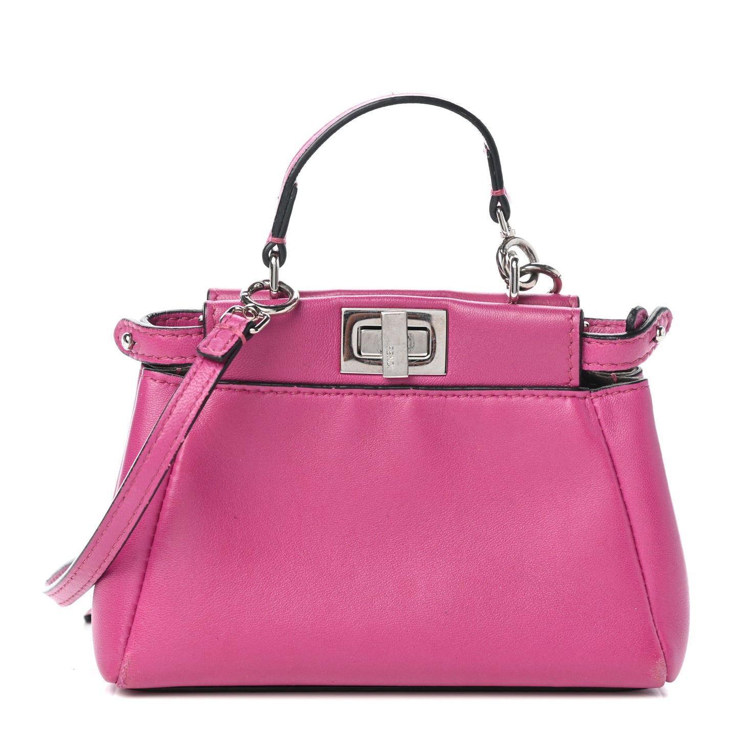 Nappa Micro Peekaboo Iconic Satchel Magenta
