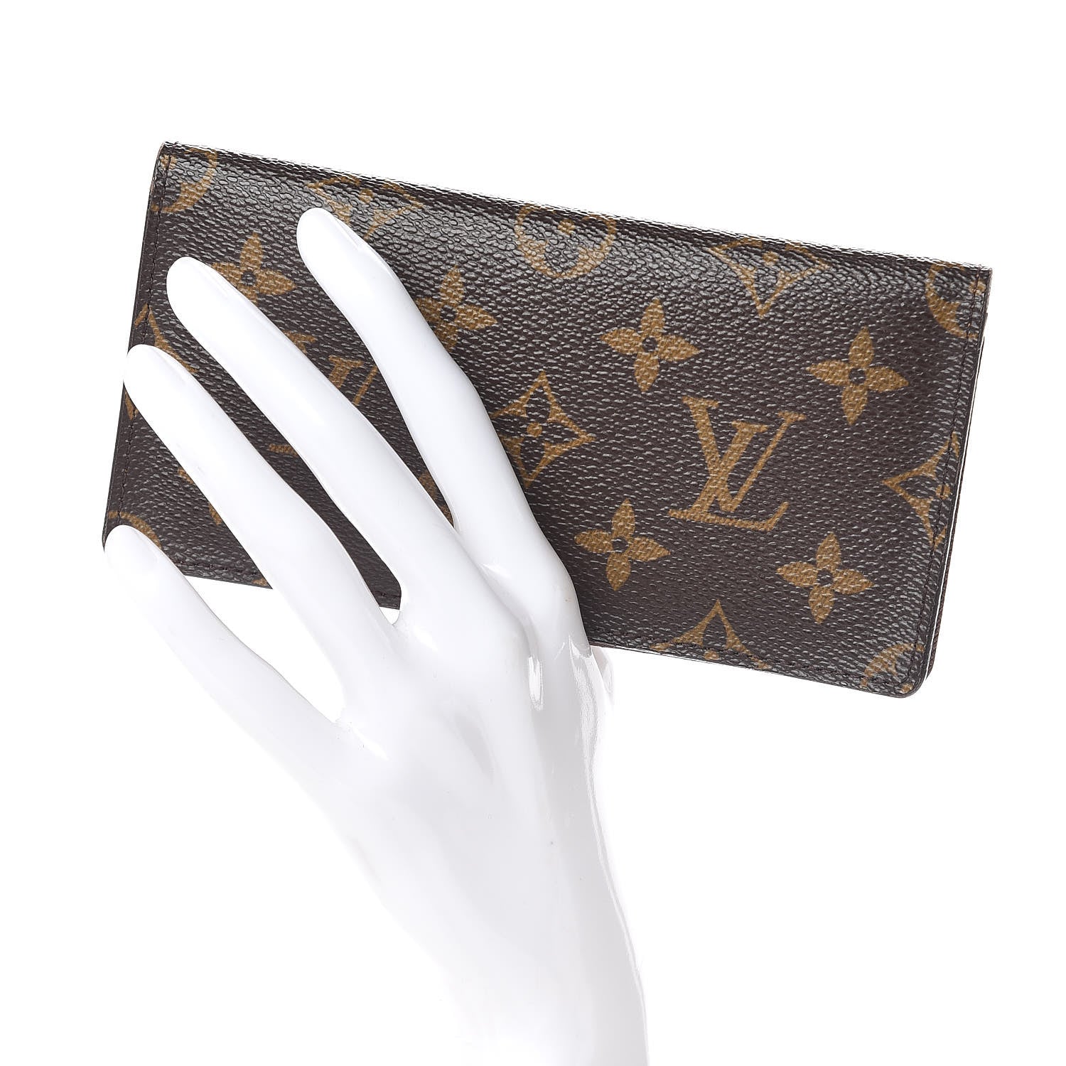 Louis Vuitton Monogram Simple Checkbook Holder Wallet 2 of 10