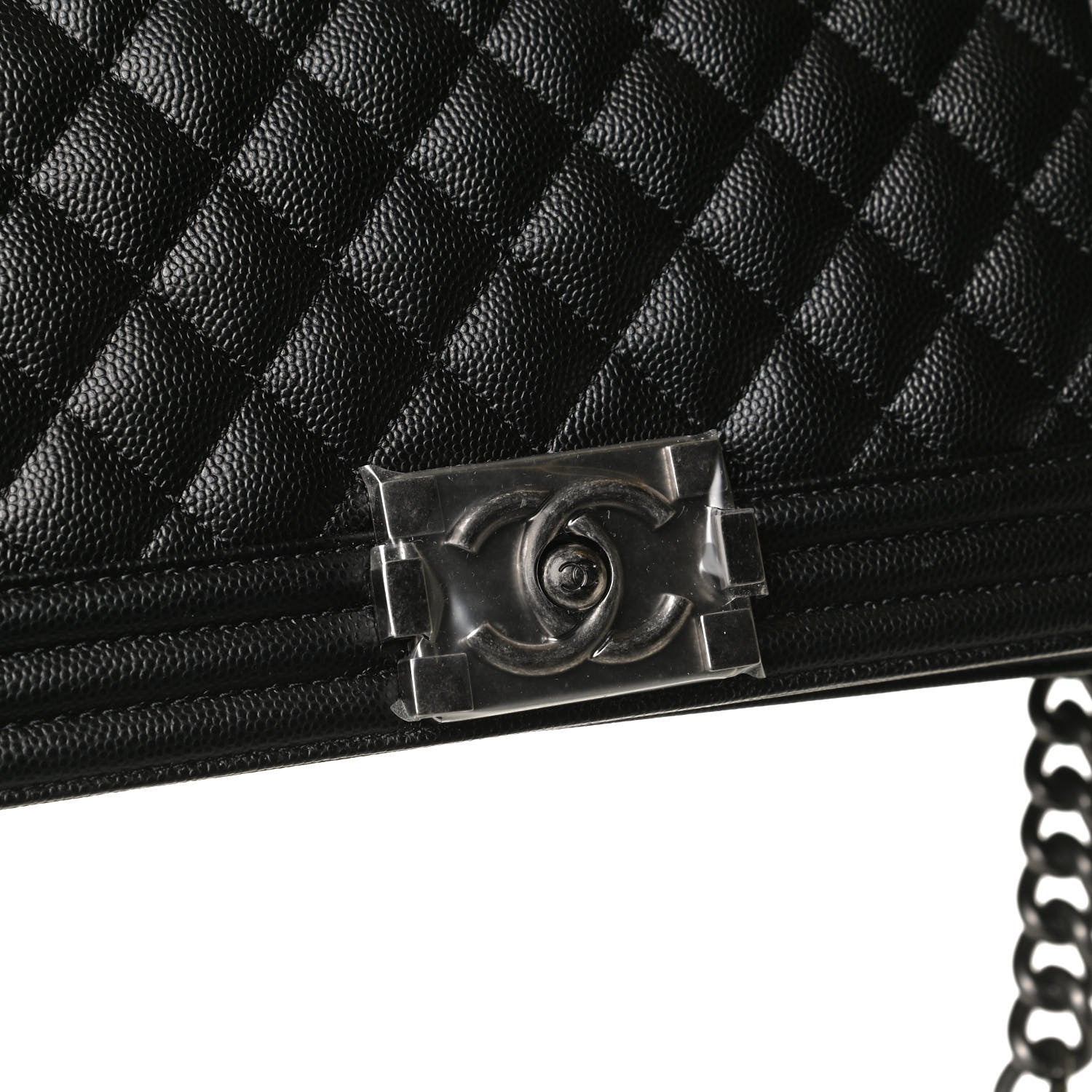 Chanel Caviar Quilted Medium Boy Flap Black 11 of 13
