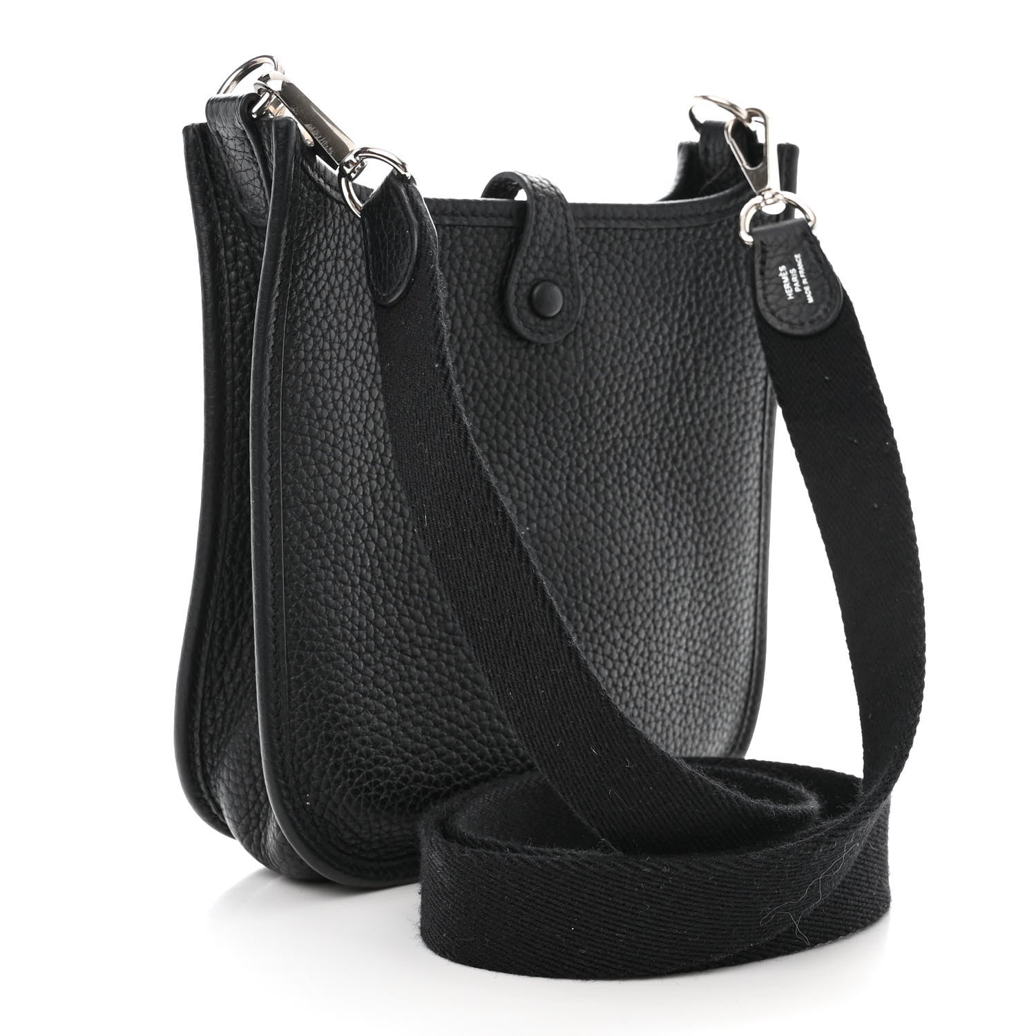 Hermes Taurillon Clemence Evelyne TPM Black 3 of 11
