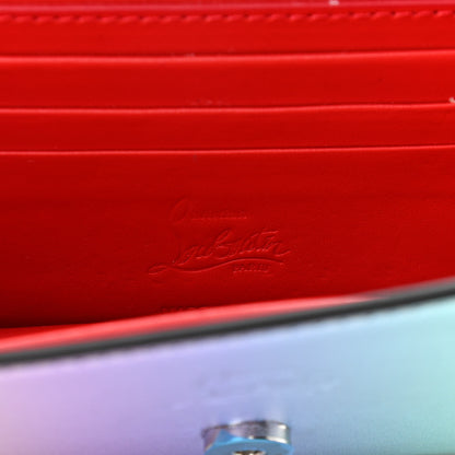 Christian Louboutin Iridescent Calfskin Loubi54 Crossbody Clutch Silver 6 of 11
